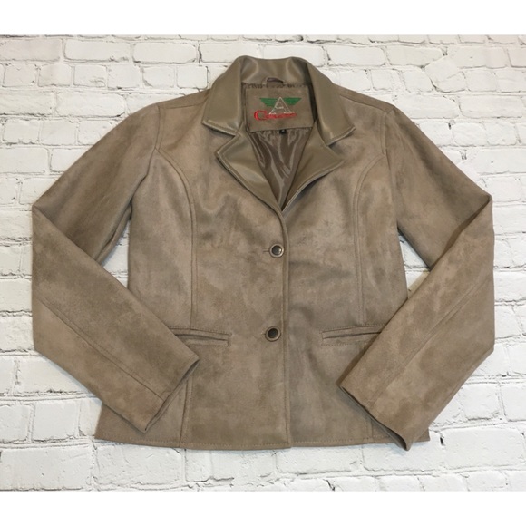 Vintage Armani Collezioni Taupe Suede Jacket - Picture 3 of 15